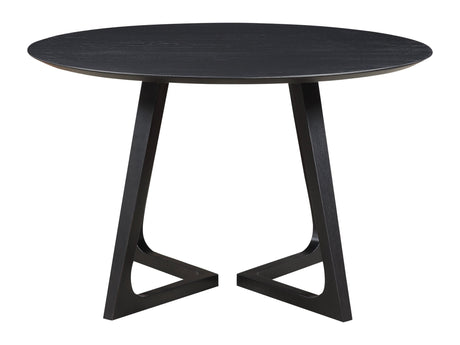 Godenza Black Round Dining Table - Ornate Home