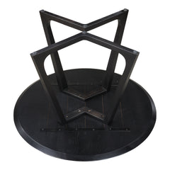 Godenza Black Round Dining Table - Ornate Home