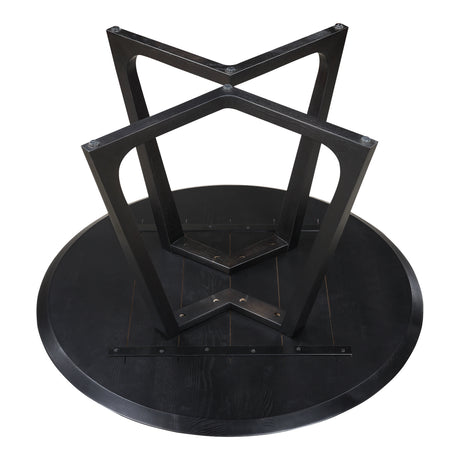 Godenza Black Round Dining Table - Ornate Home