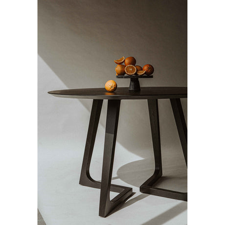 Godenza Black Round Dining Table - Ornate Home
