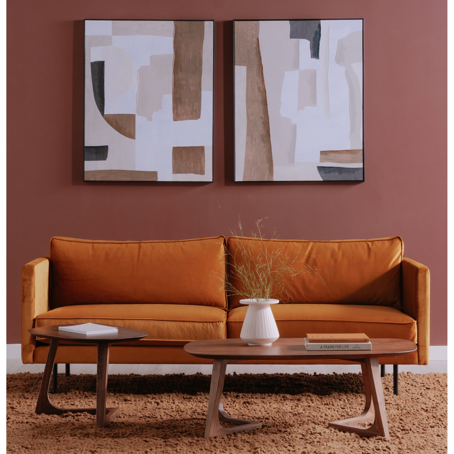 Godenza Brown Small Coffee Table - Ornate Home