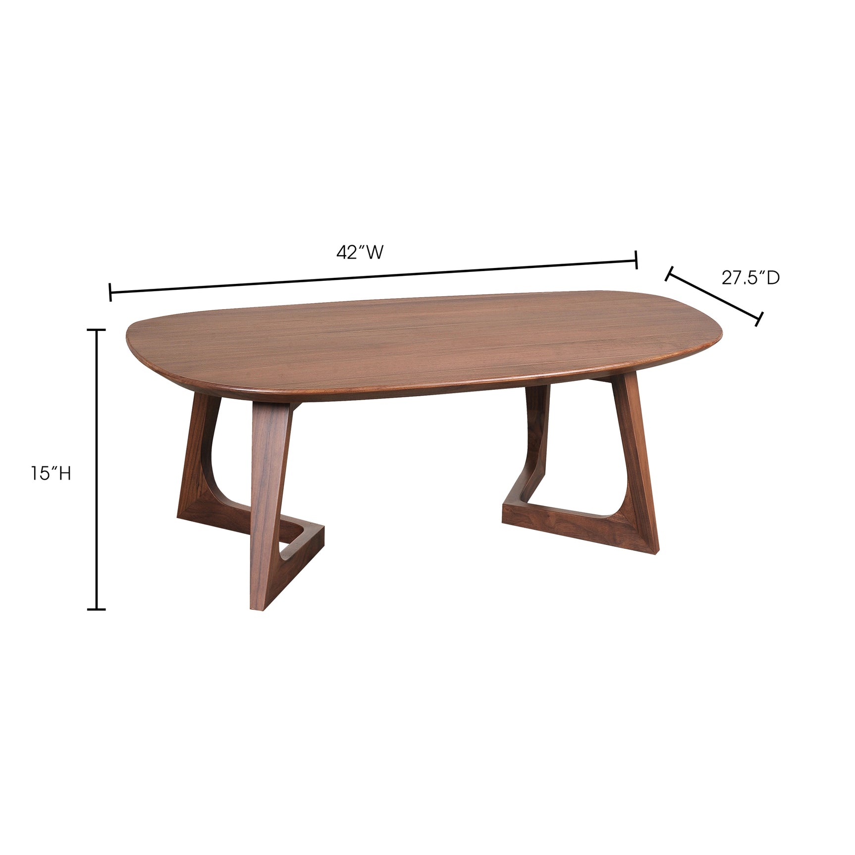 Godenza Brown Small Coffee Table - Ornate Home