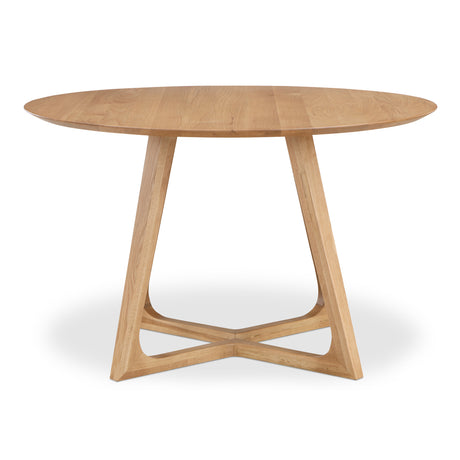 Godenza Oak Round Dining Table - Ornate Home