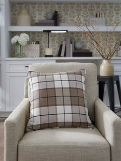 Godricton Brown/Black/Cream Pillow - Ornate Home