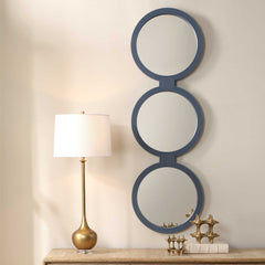 Going In Circles Blue/Gray Mirror - Ornate Home