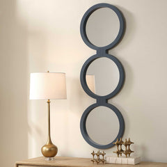 Going In Circles Blue/Gray Mirror - Ornate Home