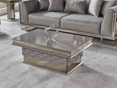 Gokce Light Brown Coffee Table - Ornate Home