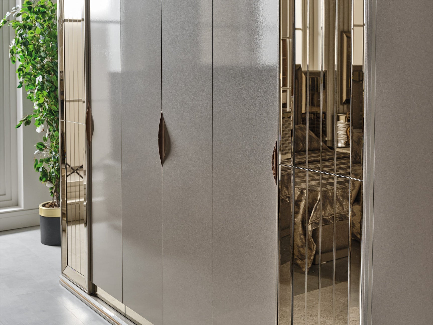 Gokce Light Brown Wardrobe