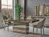 Gokce Light Brown Dining Table