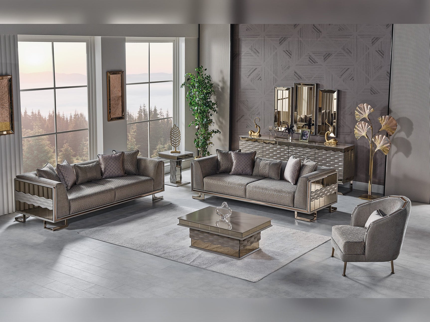 Gokce Grey Chair