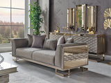 Gokce Grey 4-pieces (2 Sofa & 2 Chair) Living Room Set