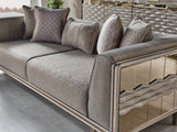 Gokce Grey 4-pieces (2 Sofa & 2 Chair) Living Room Set