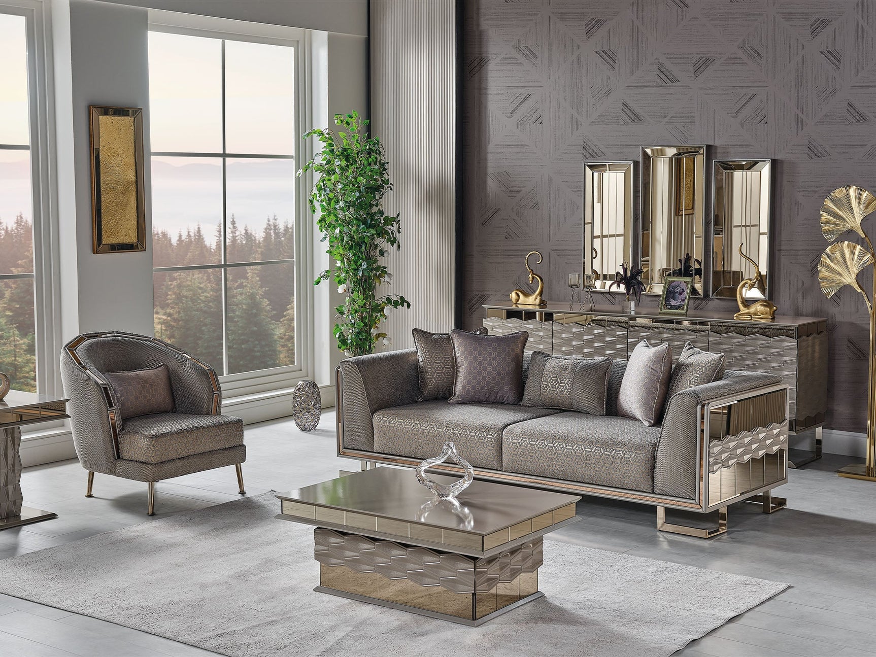 Gokce Grey Chair