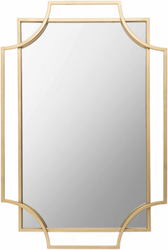 Golasecca Brass Frame Gold Mirror - Ornate Home