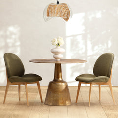 Golbez Antique Brass Dining Table - Ornate Home