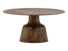 Golbez Vintage Brass Coffee Table - Ornate Home