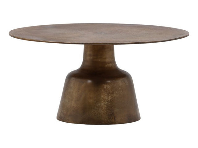 Golbez Vintage Brass Coffee Table - Ornate Home