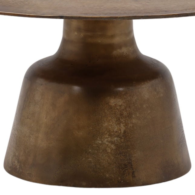 Golbez Vintage Brass Coffee Table - Ornate Home