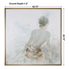 Gold Highlights Feminine Multicolor Art - Ornate Home
