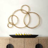 Golden Bubbles Metal Wall Decor - Ornate Home