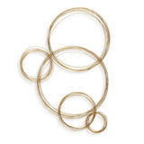 Golden Bubbles Metal Wall Decor - Ornate Home