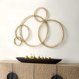 Golden Bubbles Metal Wall Decor - Ornate Home
