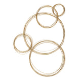Golden Bubbles Metal Wall Decor - Ornate Home