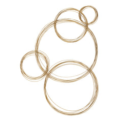 Golden Bubbles Metal Wall Decor - Ornate Home
