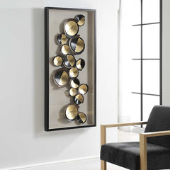 Golden Hour Black/Bronze/Gold Shadow Box - Ornate Home