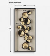 Golden Hour Black/Bronze/Gold Shadow Box - Ornate Home