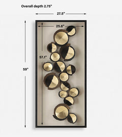 Golden Hour Black/Bronze/Gold Shadow Box - Ornate Home
