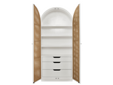 Golden Hour Glacier/White Utility Cabinet - Ornate Home