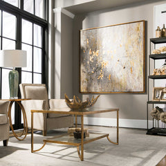 Golden Raindrops Multicolor Modern Abstract Art - Ornate Home