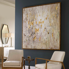 Golden Raindrops Multicolor Modern Abstract Art - Ornate Home