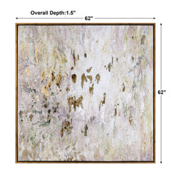Golden Raindrops Multicolor Modern Abstract Art - Ornate Home
