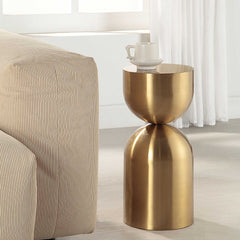 Golden Vessel Modern Accent Table - Ornate Home