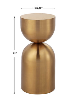 Golden Vessel Modern Accent Table - Ornate Home
