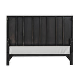 Goldsberg Black/Gold 5 Pc. Queen Bedroom Set w/ 2NS - Ornate Home