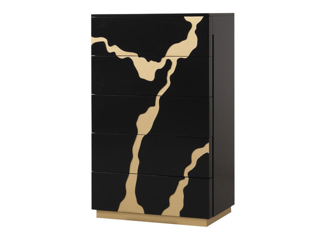 Goldsberg Black/Gold Chest - Ornate Home