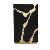 Goldsberg Black/Gold Chest - Ornate Home