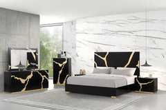 Goldsberg Black/Gold Dresser - Ornate Home