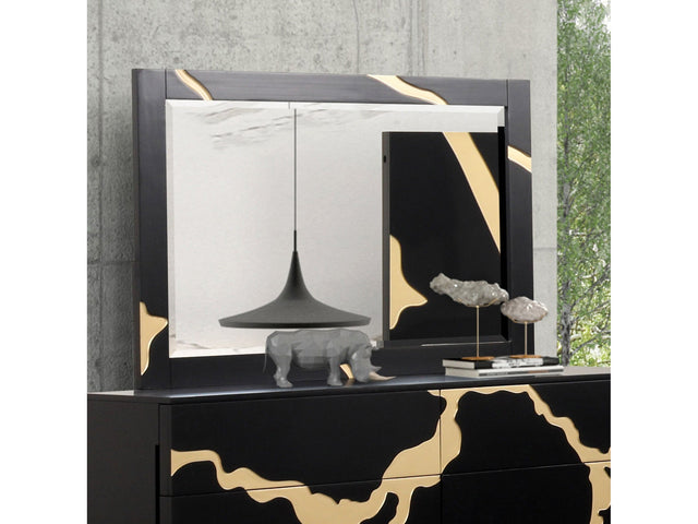 Goldsberg Black/Gold Mirror - Ornate Home