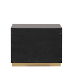 Goldsberg Black/Gold Nightstand - Ornate Home