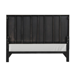 Goldsberg Black/Gold Queen Panel Bed - Ornate Home