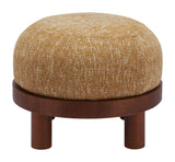 Gome Oat Yellow Ottoman - Ornate Home