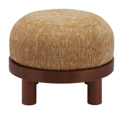 Gome Oat Yellow Ottoman - Ornate Home