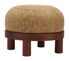 Gome Oat Yellow Ottoman - Ornate Home
