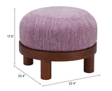 Gome Purple Ottoman Wisteria - Ornate Home