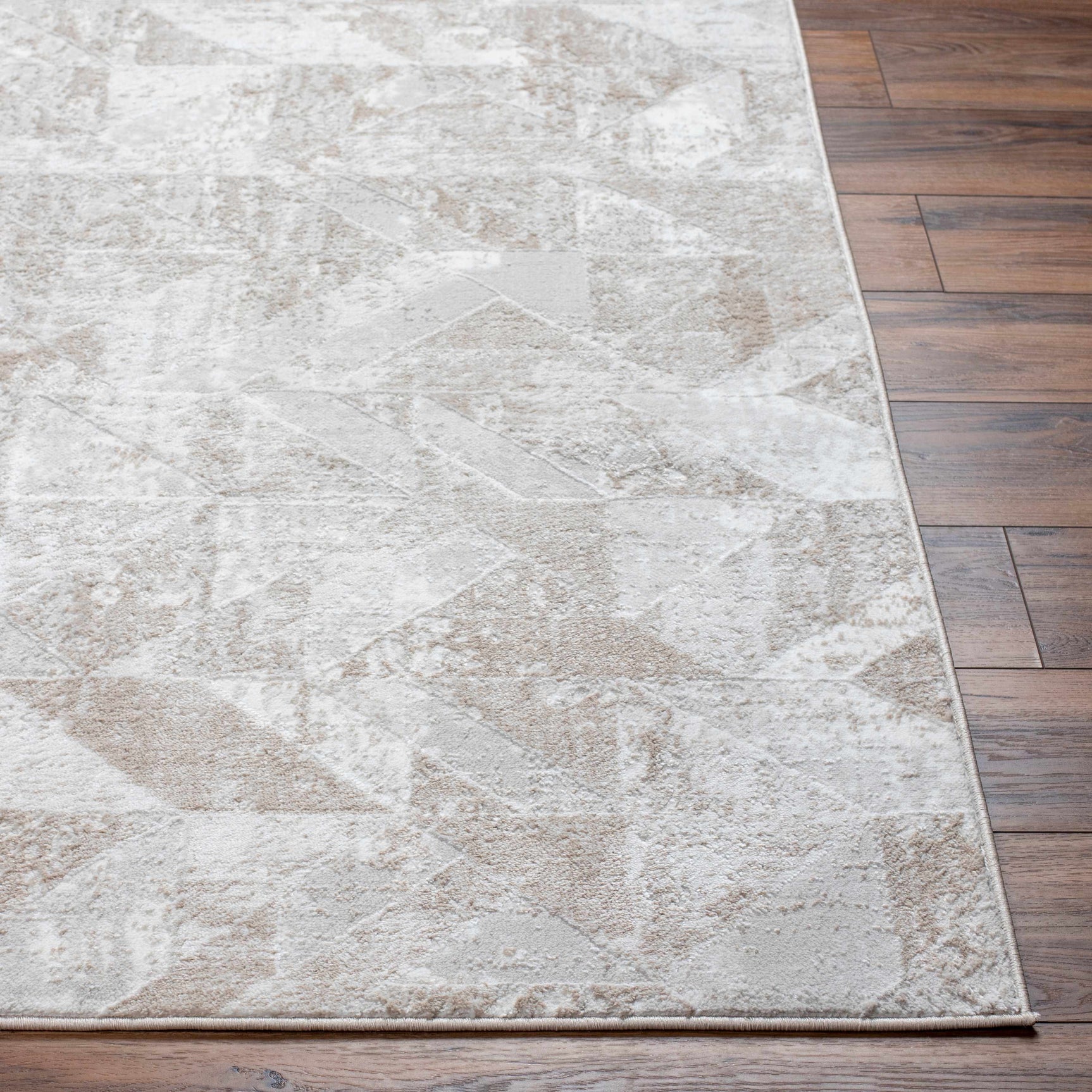 Gonca Gray Geometric Area Rug - Clearance - Ornate Home