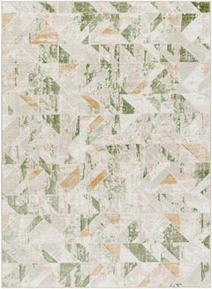 Gonca Green Geometric Area Rug - Ornate Home